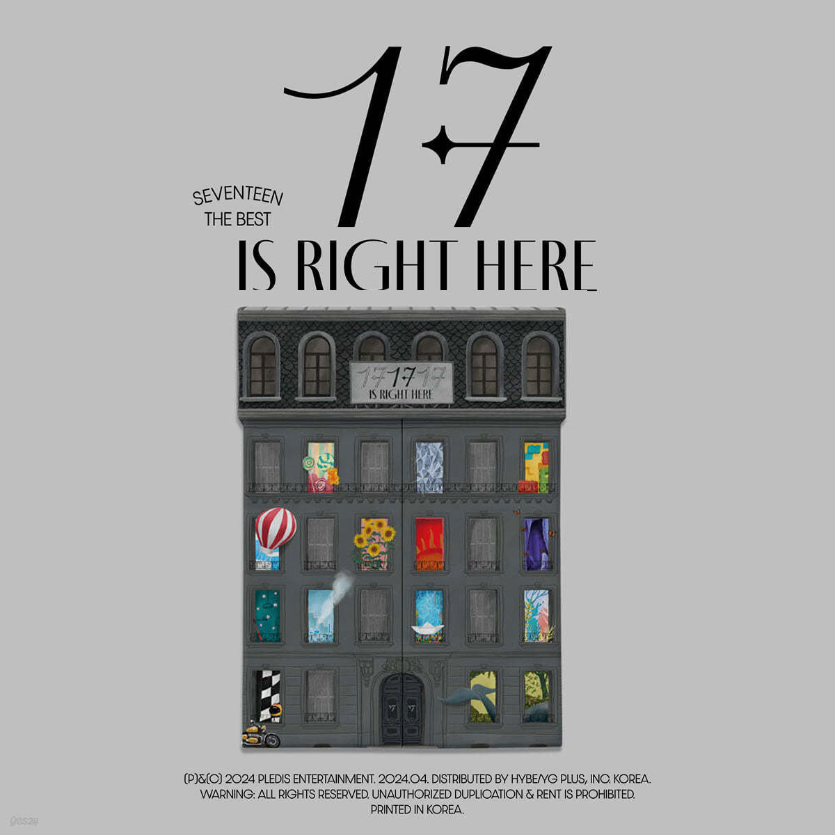 SEVENTEEN Best Album 17 IS RIGHT HERE Weverse Albums Ver. - QR Card + Photocards + Badges