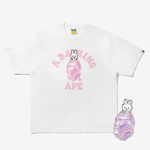BAPE X Stray Kids [ Leebit COLLEGE TEE M (Lee Know) + METAL PINS