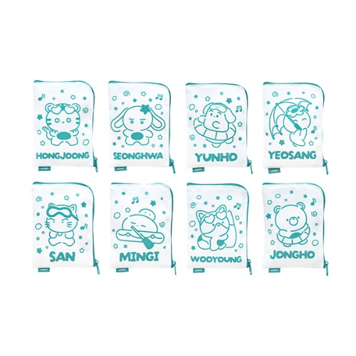 ATEEZ [ MINI POUCH-RANDOM ] 8TH ANNIVERSARY EXHIBITION BLUE DRIFT