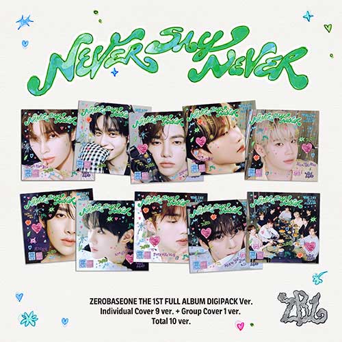 ㄹ나　ZEROBASEONE アルバム ZEROBASEONE THE 1ST FULL ALBUM [ NEVER SAY NEVER ] DIGIPACK