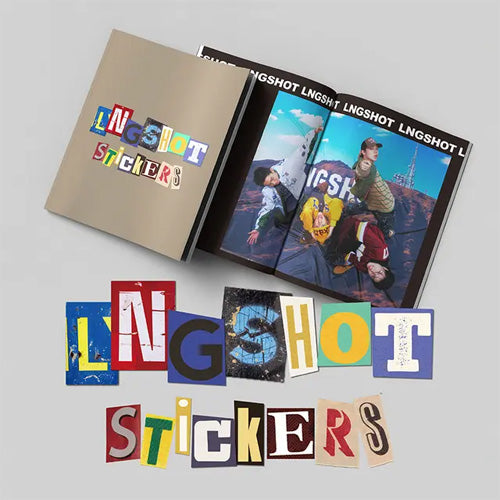 LNGSHOT STICKER BOOK トレカ 4枚 롱샷 | LNGSHOT PHOTOBOOK STICKERS - Music Plaza