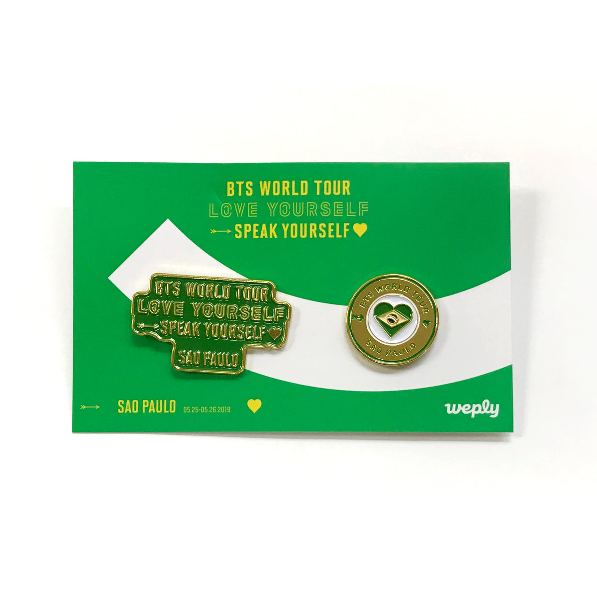 방탄소년단 | bts [ love yourself ] sao paulo badge set