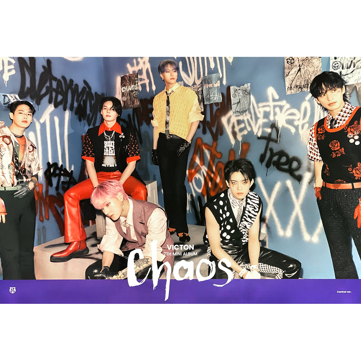 빅톤 | VICTON | 7TH MINI ALBUM [ CHAOS ] | (CONTROL VER.) POSTER