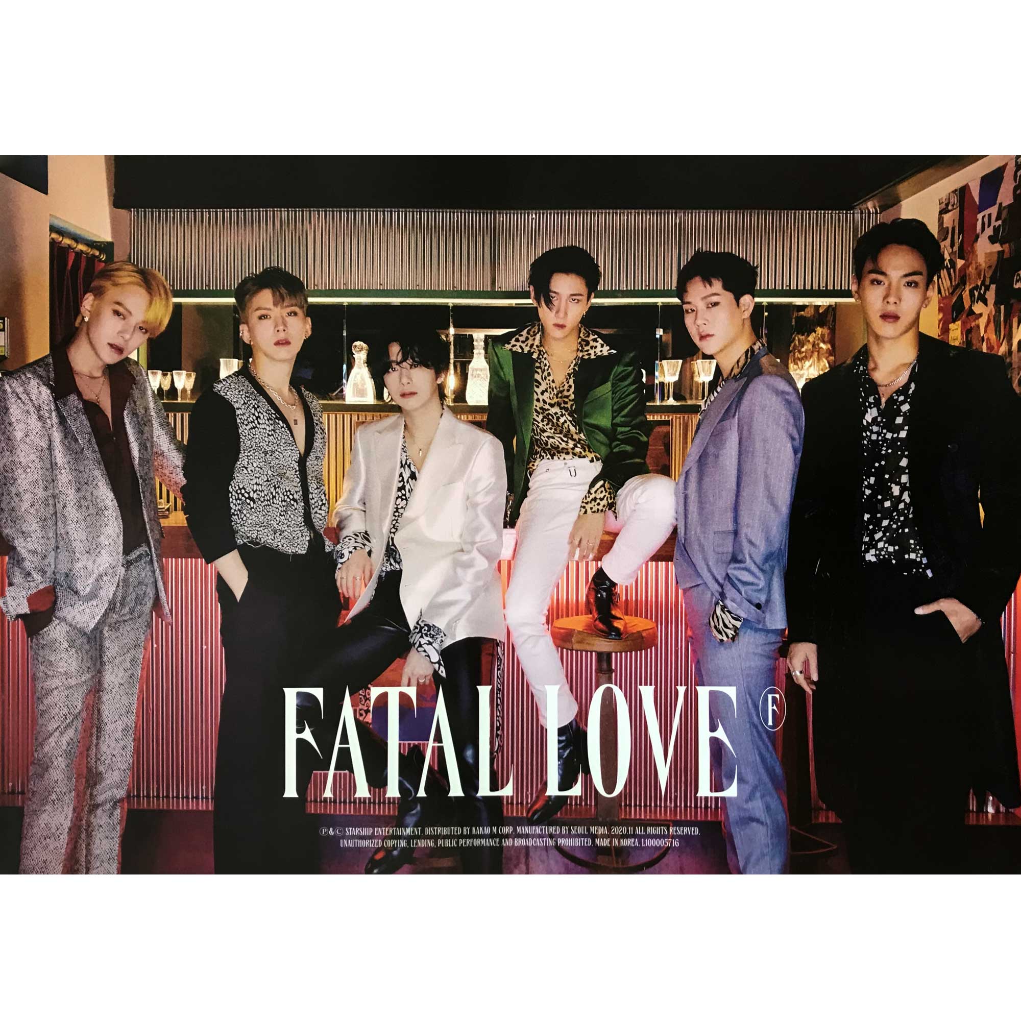 몬스타엑스 | MONSTA X | 3RD ALBUM [ FATAL LOVE ] | (B VER.) POSTER