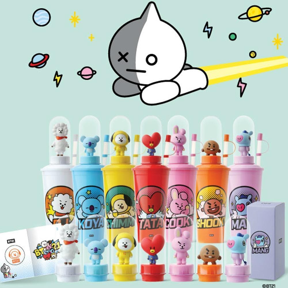 BT21 X CGV [ SPACE STAR ] TUMBLER WITH ACTION FIGURE
