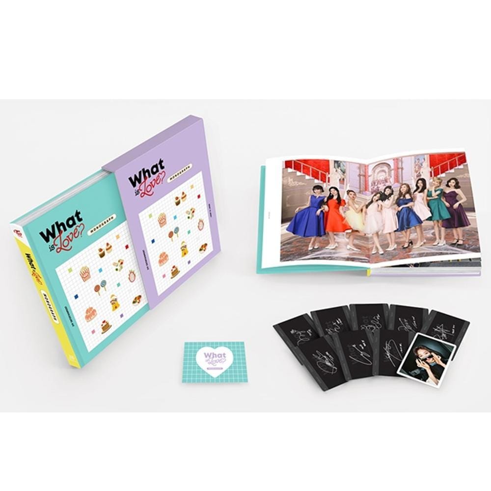 TWICE モノグラフ What is Love？ 写真集 特典トレカ付き 트와이스 | TWICE MONOGRAPH [ WHAT IS LOVE? ] PHOTOBOOK - Music Plaza