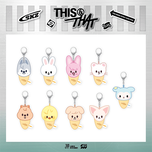 STRAY KIDS [ PLUSH KEYRING ICECREAM VER. ] THIS & THAT POP-UP STORE MD-WEEK 1