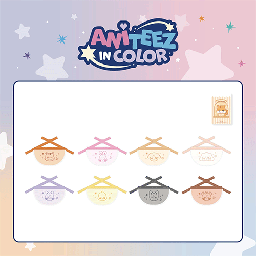 ATEEZ X ANITEEZ POP-UP STORE- ANITEEZ IN COLOR OFFICIAL MD [ ANITEEZ MINI BIB ]