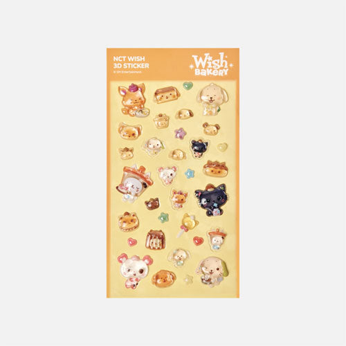 NCT WISH WISH BAKERY POP UP OFFICIAL MD [ 3D STICKER ]