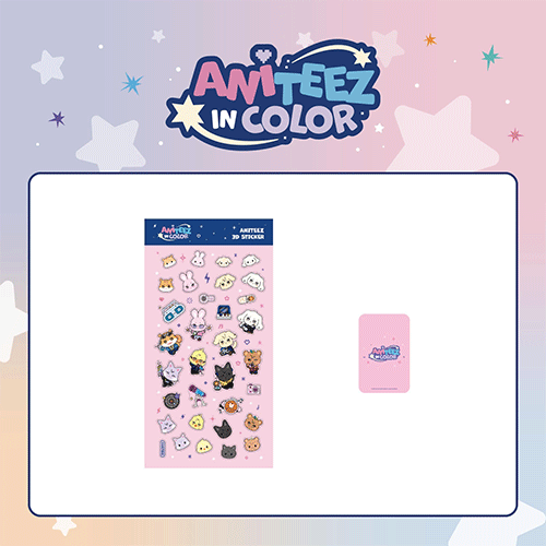 ATEEZ X ANITEEZ POP-UP STORE- ANITEEZ IN COLOR OFFICIAL MD [ ANITEEZ 3D STICKER ]