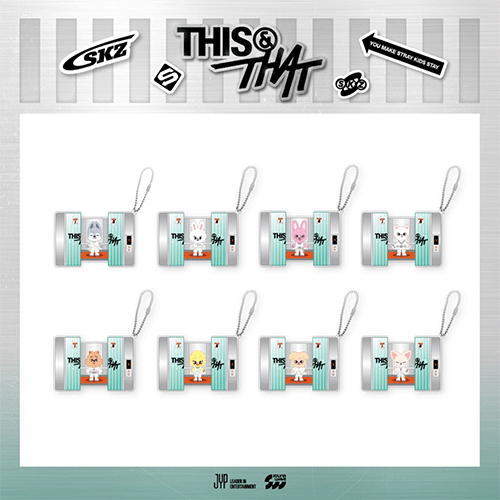 STRAY KIDS [ SKZOO CAPSULE ACRYLIC KEYRING ] THIS & THAT POP-UP STORE MD -WEEK 1