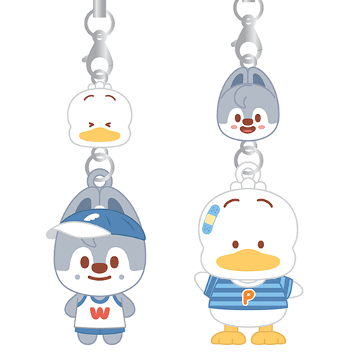 STRAY KIDS 2026 SKZOO X SANRIO CHARACTERS [ MINI FIGURE COUPLE KEYRING ]