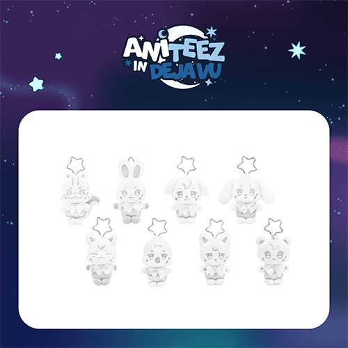 ATEEZ X ANITEEZ POP-UP ANITEEZ IN DEJA VU MD [ SILVER ANITEEZ PLUSH KEYRING ]
