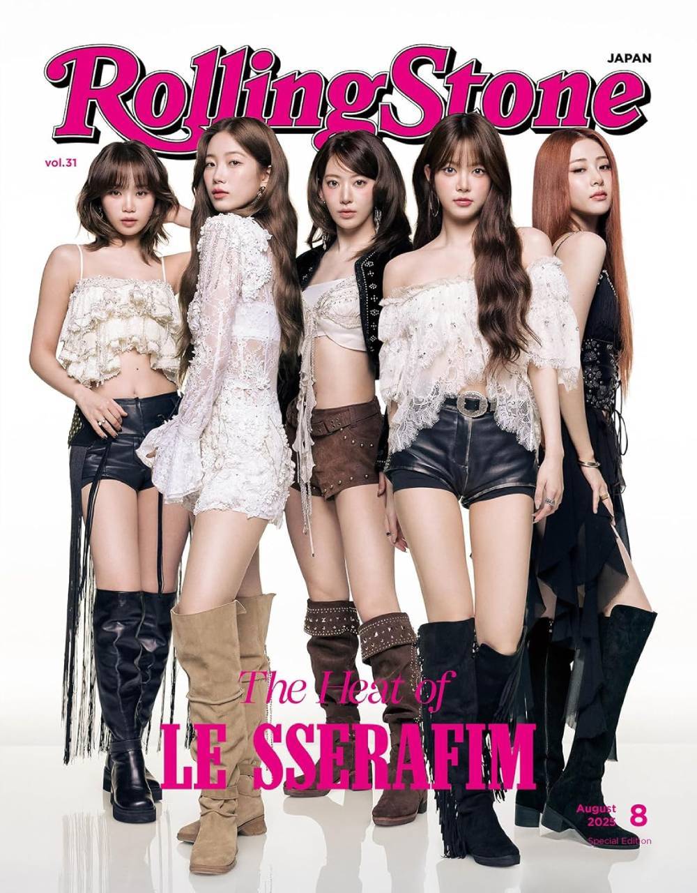 ROLLING STONE JAPAN Vol.35 August 2025 Extra Issue Special Edition [Cover] LE SSERAFIM