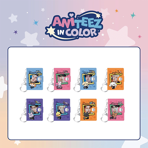 ATEEZ X ANITEEZ POP-UP STORE- ANITEEZ IN COLOR OFFICIAL MD [ MINI ALBUM KEYRING ]
