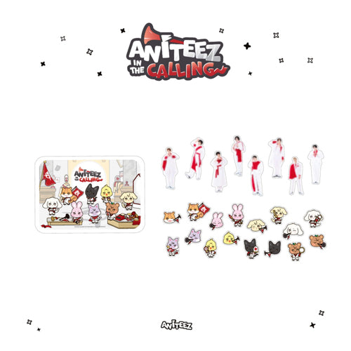 ATEEZ x ANITEEZ [ TIN CASE STICKER SET ] ANITEEZ IN THE CALLING MD