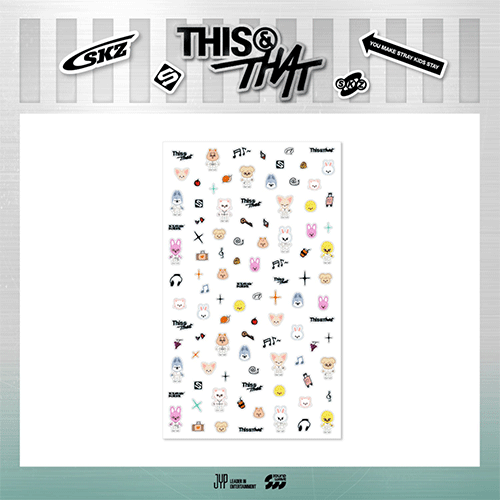 STRAY KIDS [ SKZOO MICRO STICKER ] THIS & THAT POP-UP STORE MD -WEEK 1