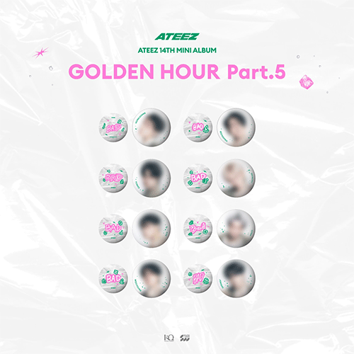 ATEEZ [ GOLDEN HOUR: Part.5 ] POP-UP STORE MD | CAN BADGE SET