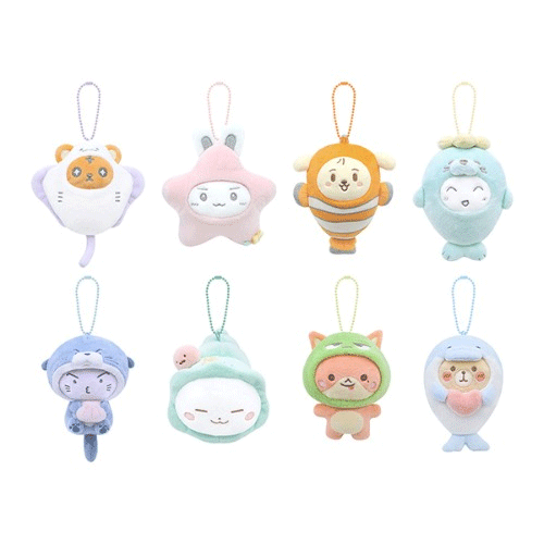 ATEEZ [ PLUSH SEA COLLECTION+1 PHOTOCARD ] 8TH ANNIVERSARY EXHIBITION BLUE DRIFT OFFICIAL MD