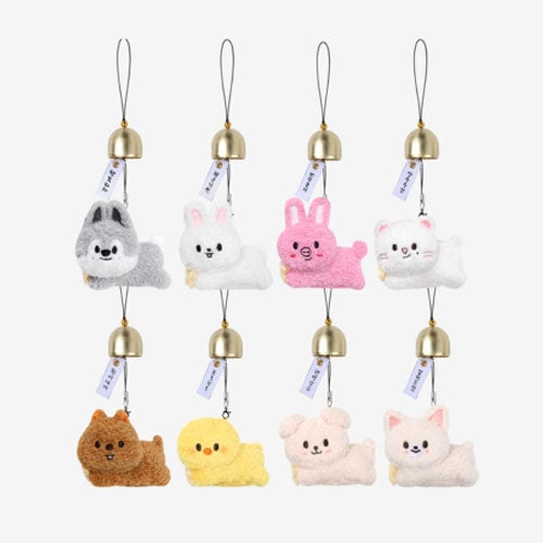 STRAY KIDS [ SKZOO PLUSH DOOR BELL KEYRING ] RUN IT OFFICIAL MD