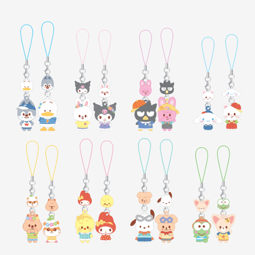 STRAY KIDS 2026 SKZOO X SANRIO CHARACTERS [ MINI FIGURE COUPLE KEYRING ]