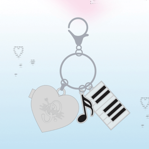 NMIXX [ HEART PENDANT KEYRING ] 5TH EP [ Heavy Serenade ] POP-UP OFFICIAL MD