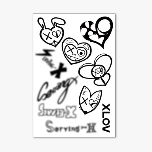 XLOV [ TATTOO STICKERS ] 2026 XLOV ASIA TOUR [ SERVING-X ] OFFICIAL MD