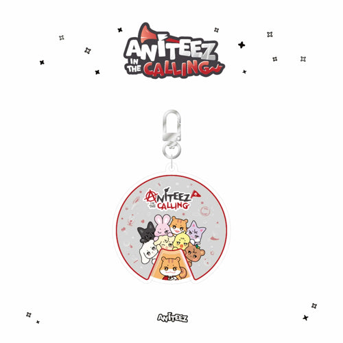 ATEEZ x ANITEEZ [ ACRYLIC ROULETTE KEYRING ] ANITEEZ IN THE CALLING MD