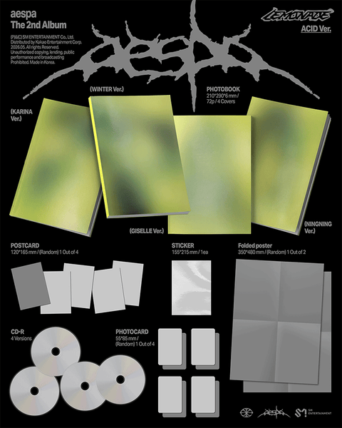 에스파 | aespa THE 2ND ALBUM [LEMONADE] ACID VER.+POB - Music Plaza