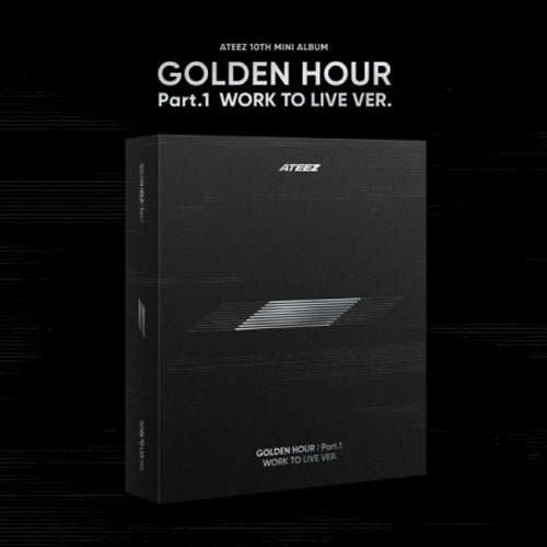 에이티즈 ATEEZ 10TH MINI ALBUM [ GOLDEN HOUR PART.1 WORK TO LIVE VER ]+P