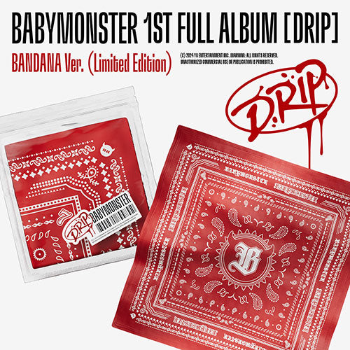 BABYMONSTER 1ST FULL ALBUM [ DRIP ] BANDANA VER. LIMITED EDITION