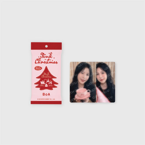PINK CHRISTMAS アクリルターンスタンドセット BOA トレカ ktown4u.com : aespa - PINK CHRISTMAS ACRYLIC TURNING STAND SET