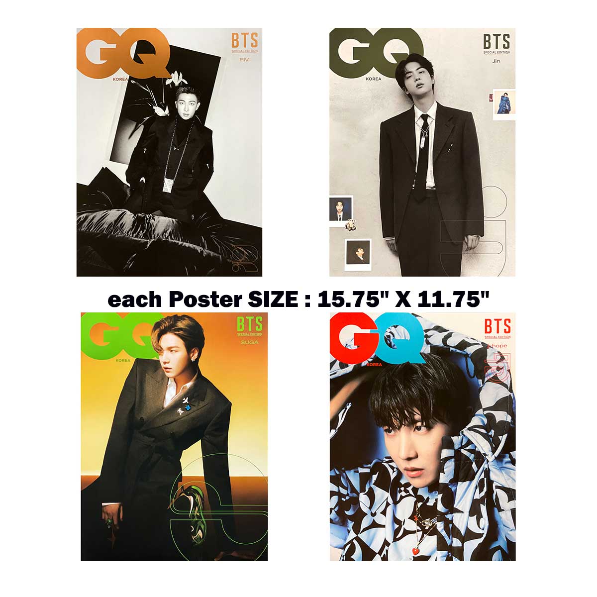 BTS Magazine Posters from Past Years (2022 Edition) – Poster Only