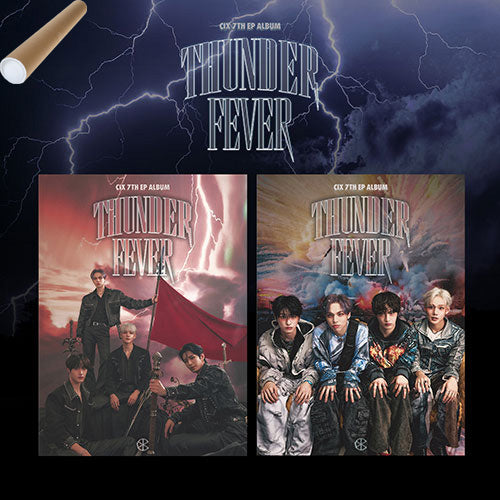 CIX 7TH EP ALBUM [ THUNDER FEVER ] +UNFOLDED POSTER