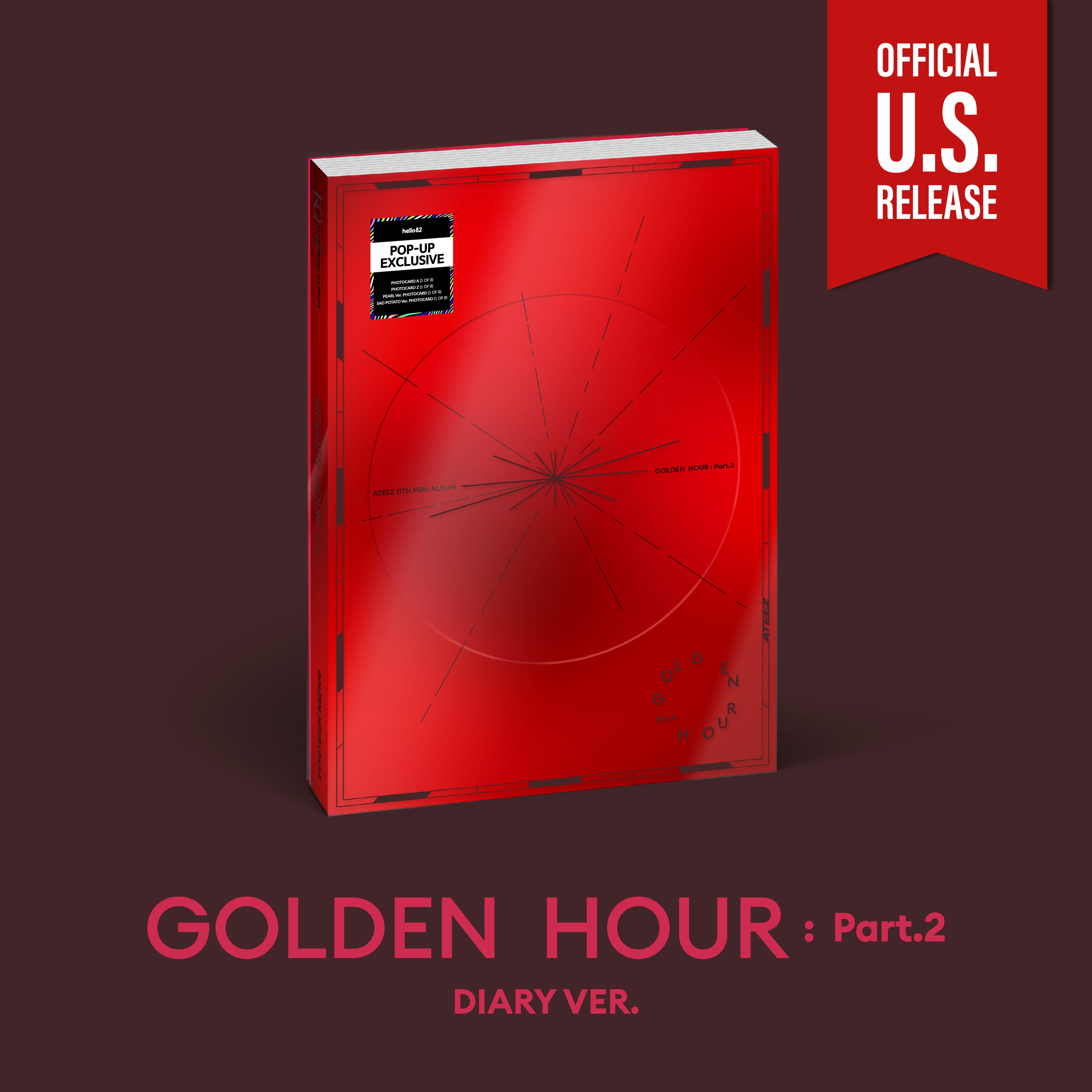 ATEEZ 11TH MINI ALBUM [ GOLDEN HOUR : PART.2 ] POP-UP Exclusive
