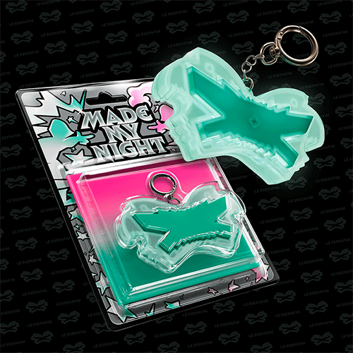 르세라핌 | LE SSERAFIM 2ND SINGLE ALBUM  [ MADE MY NIGHT ] GLOW CLICKER KEYCHAIN
