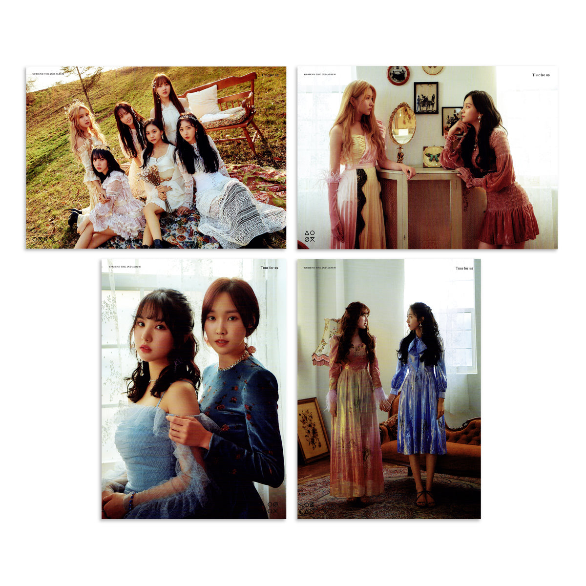 여자친구 | GFRIEND | 2ND ALBUM [ TIME FOR US ] | MINI POSTER (4SET) UNFOLDED