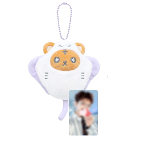 ATEEZ [ PLUSH SEA COLLECTION+1 PHOTOCARD ] 8TH ANNIVERSARY EXHIBITION BLUE DRIFT OFFICIAL MD