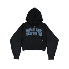 ATEEZ POP-UP `8ROOM' OFFICIAL MERCH [ CROP ZIP UP HOODIE ] - Music