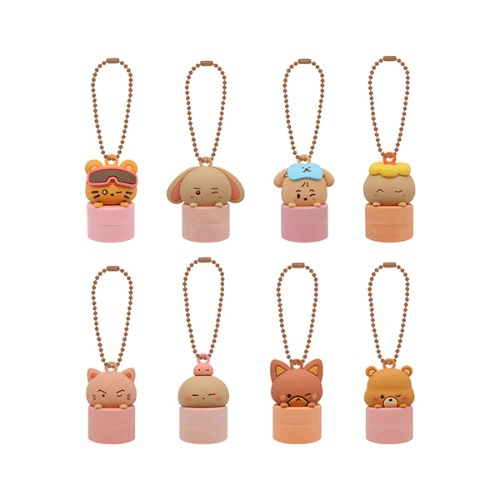 ATEEZ [ LIP CAP KEYRING-RANDOM ] 8TH ANNIVERSARY EXHIBITION BLUE DRIFT OFFICIAL MD