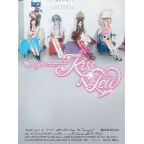 aespa 1ST JAPAN MINI ALBUM [ KISS N TELL ] LIMITED EDITION+ POB