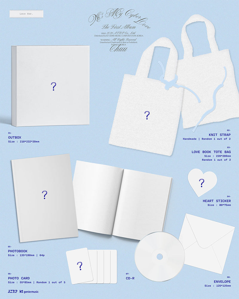 츄 | CHUU THE FIRST ALBUM [ XO, My Cyberlove ] LOVE VER.+POB