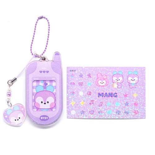 BT21 MININI RETRO PHONE KEYRING