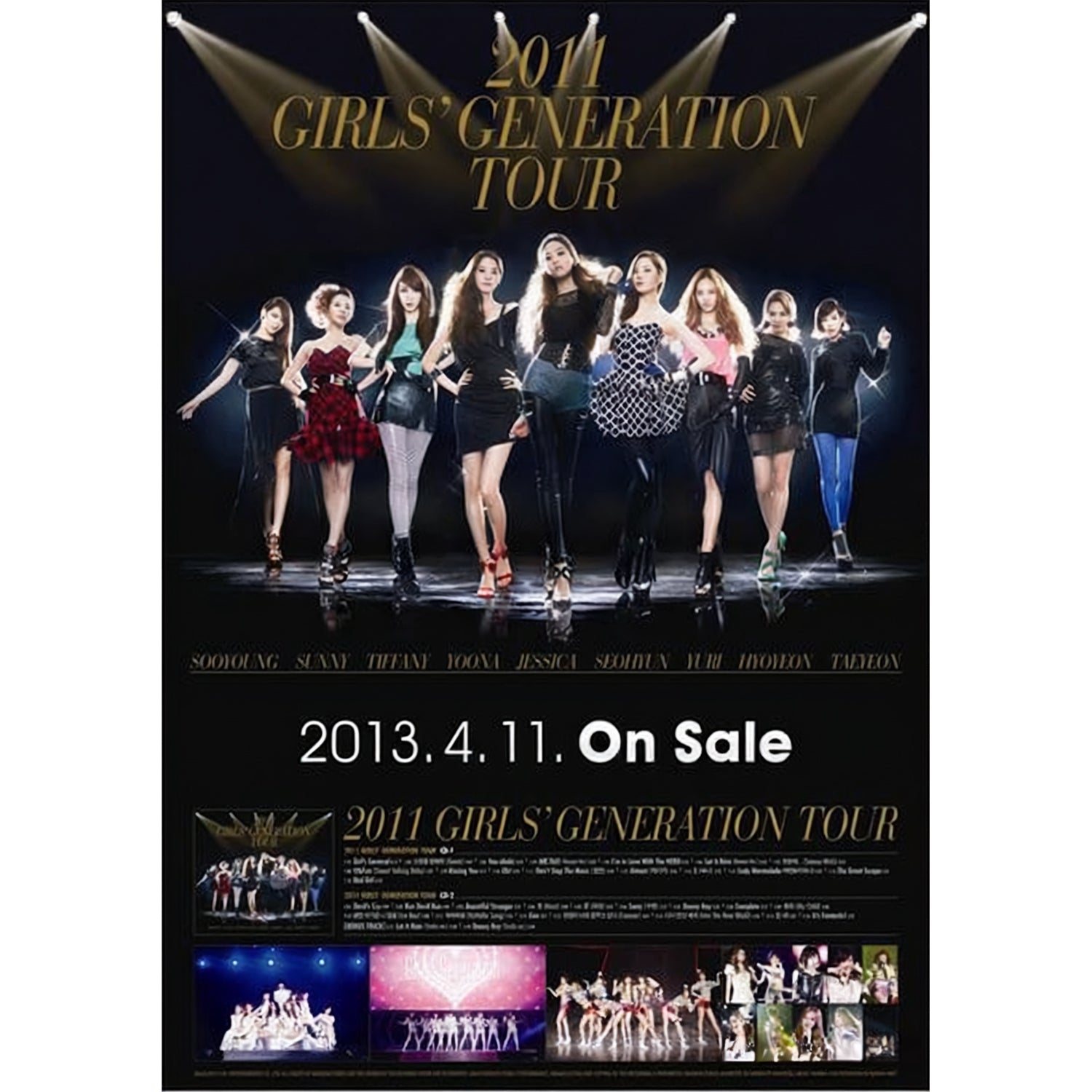 소녀시대 | GIRLS' GENERATION | 2011 GIRLS' GENERATION TOUR | POSTER ONLY