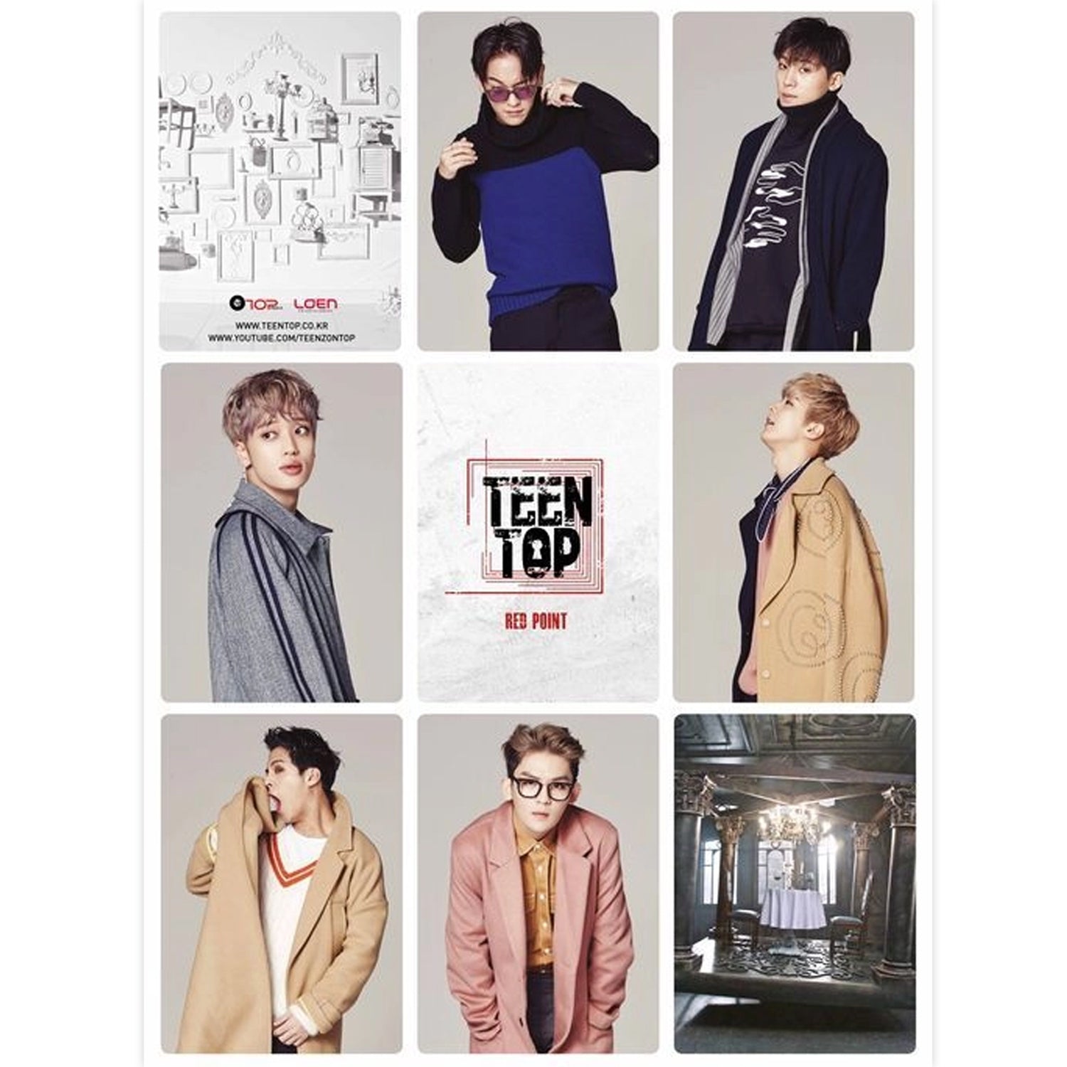 틴탑 | TEEN TOP 7TH MINI ALBUM [ RED POINT ] | POSTER ONLY
