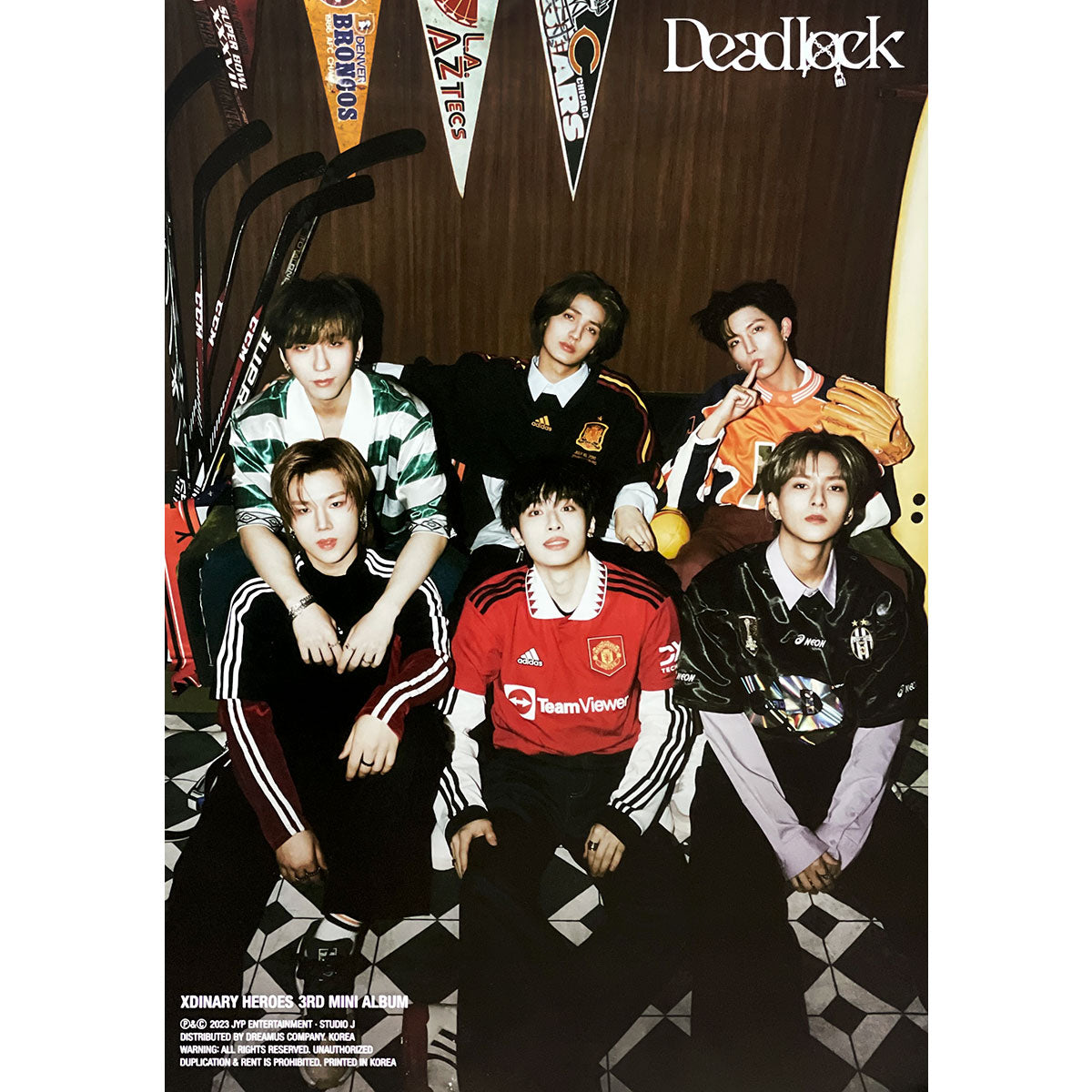 엑스디너리 히어로즈 | XDINARY HEROES | 3RD MINI ALBUM [ DEADLOCK ] | (B VERSION) POSTER ONLY