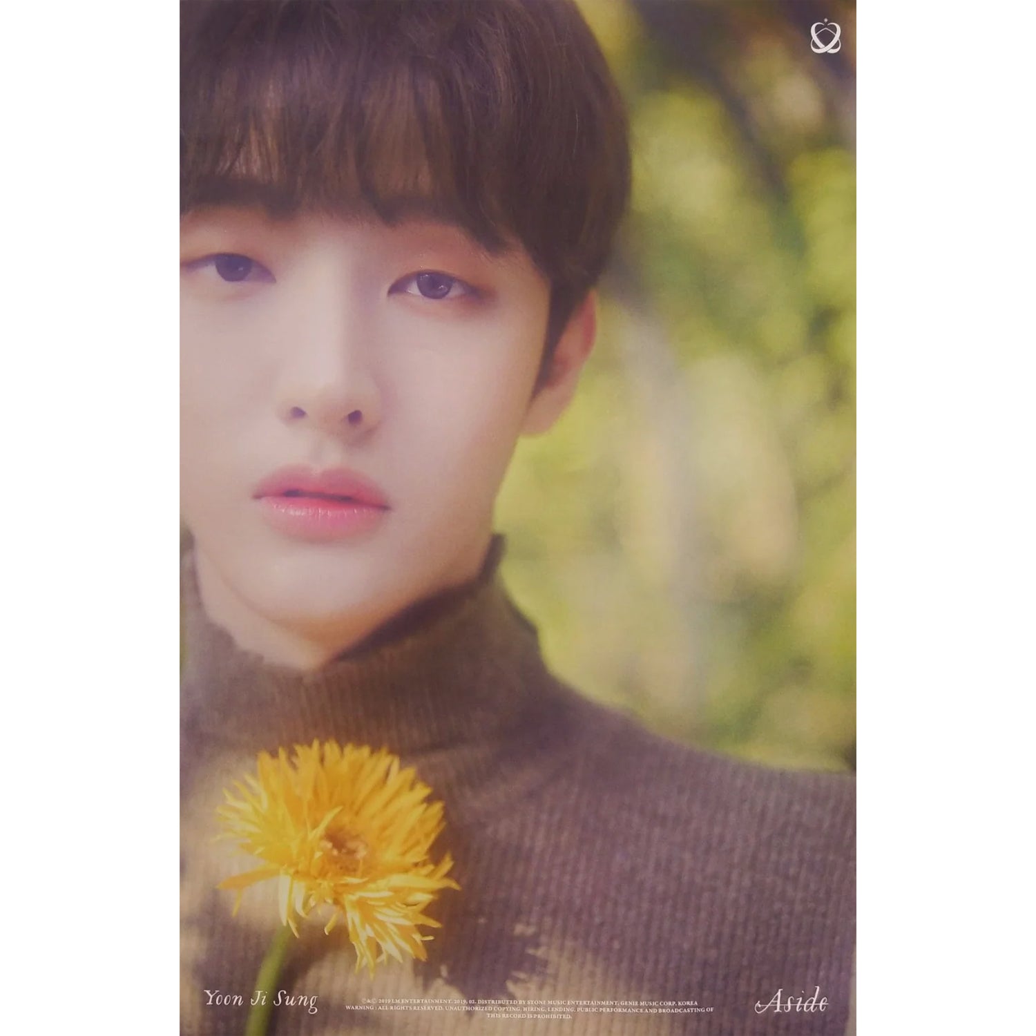 윤지성 | YOON JISUNG | 1ST MINI ALBUM [ ASIDE] | POSTER ONLY