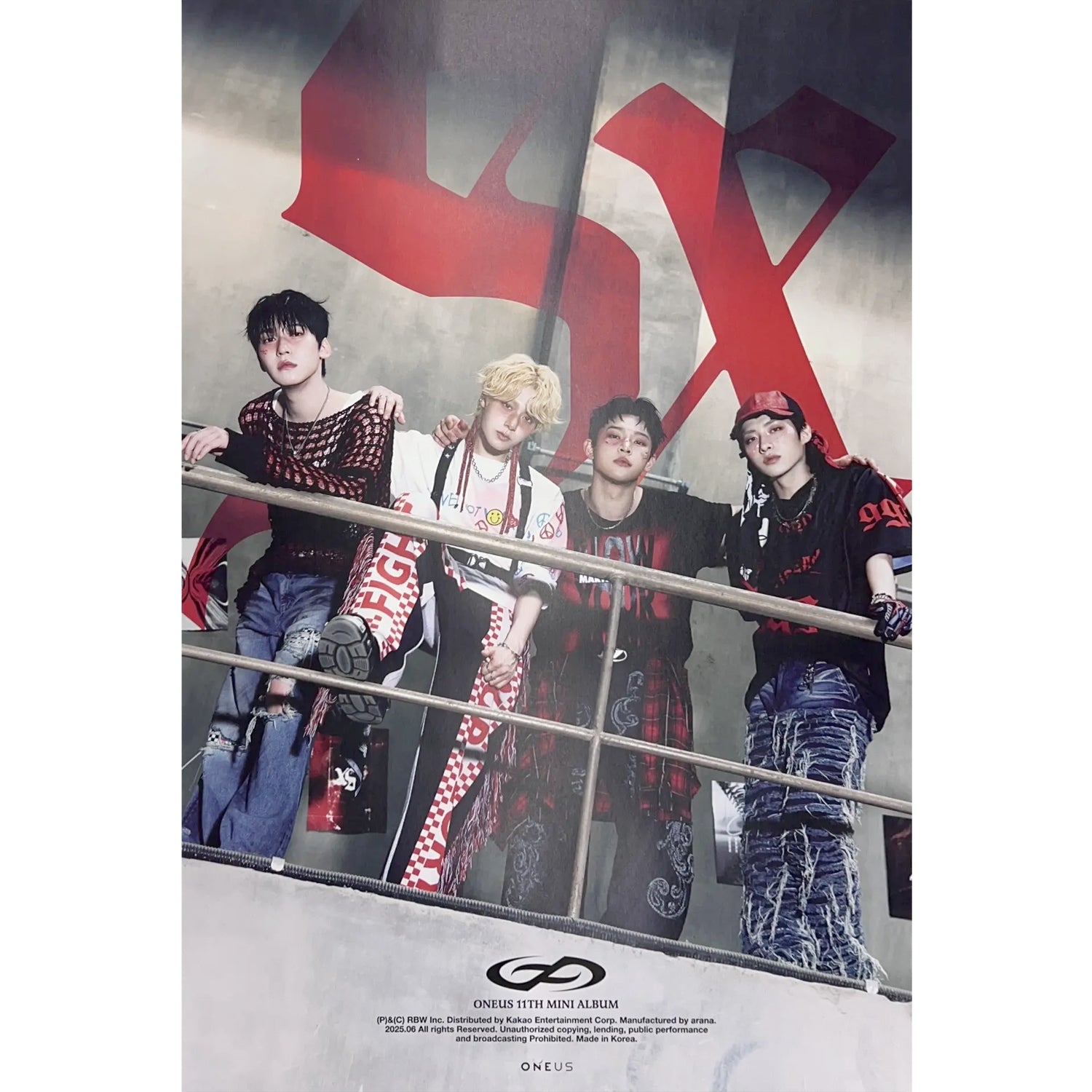 원어스 | ONEUS | 11TH MINI ALBUM [ 5X ] | POSTER ONLY