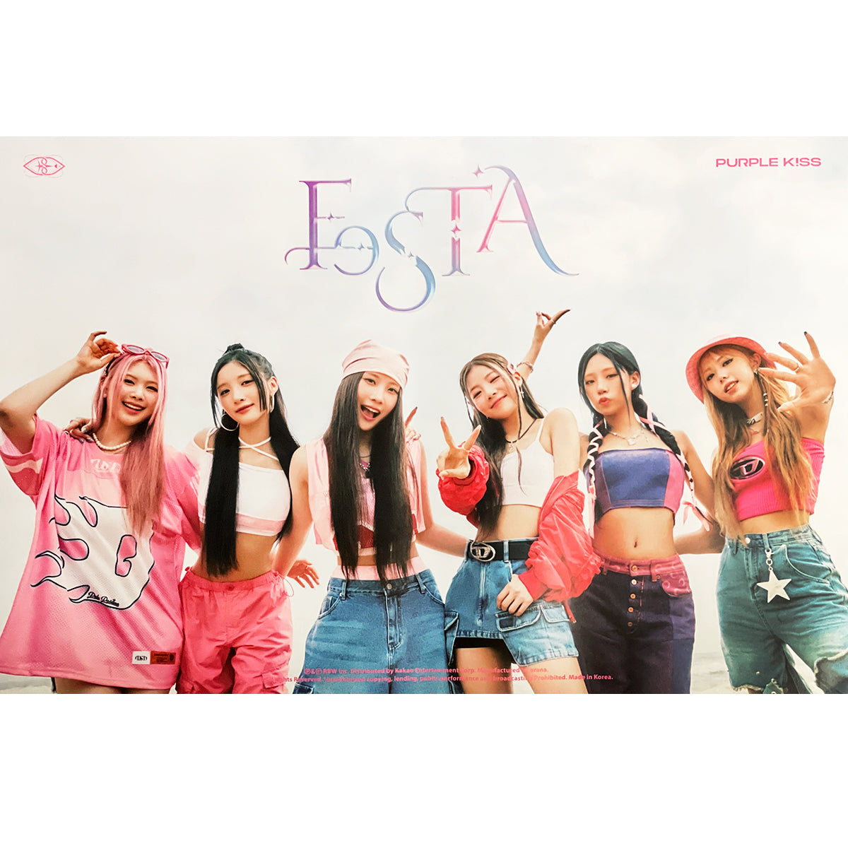 퍼플키스 | PURPLE KISS | 1ST SINGLE ALBUM [ FESTA ] | (VERSION B) POSTER ONLY