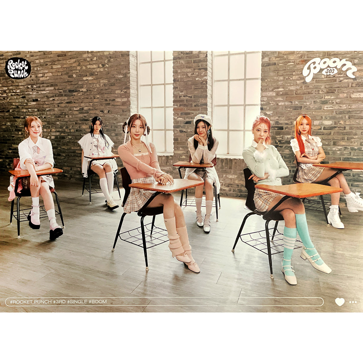 로켓펀치 | ROCKET PUNCH | 3RD SINGLE ALBUM [ BOOM ] | (B VER.) POSTER ONLY